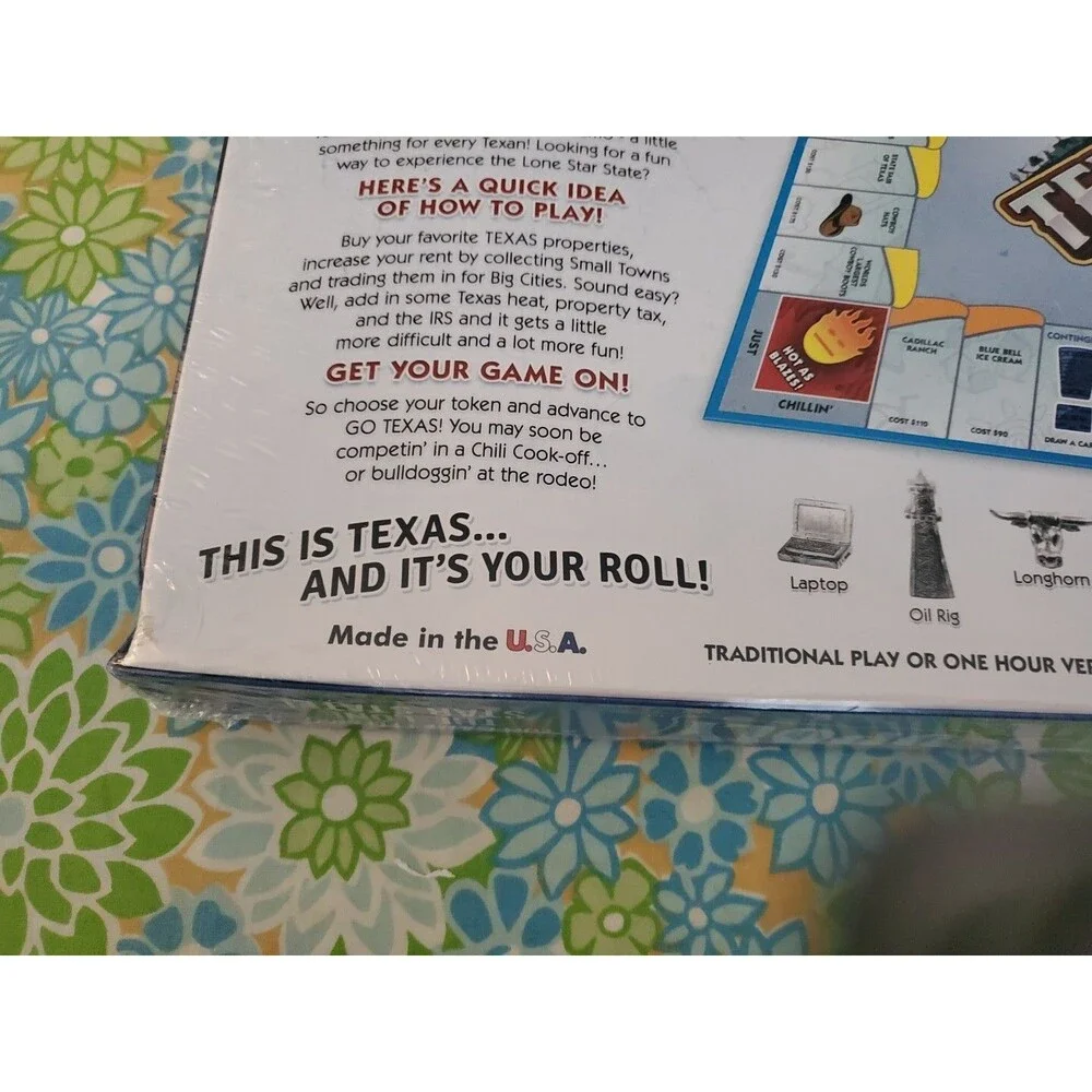 NEW Texasopoly ~ State of Texas Monopoly Style Board Game ~ Texas Opoly ~ NIB